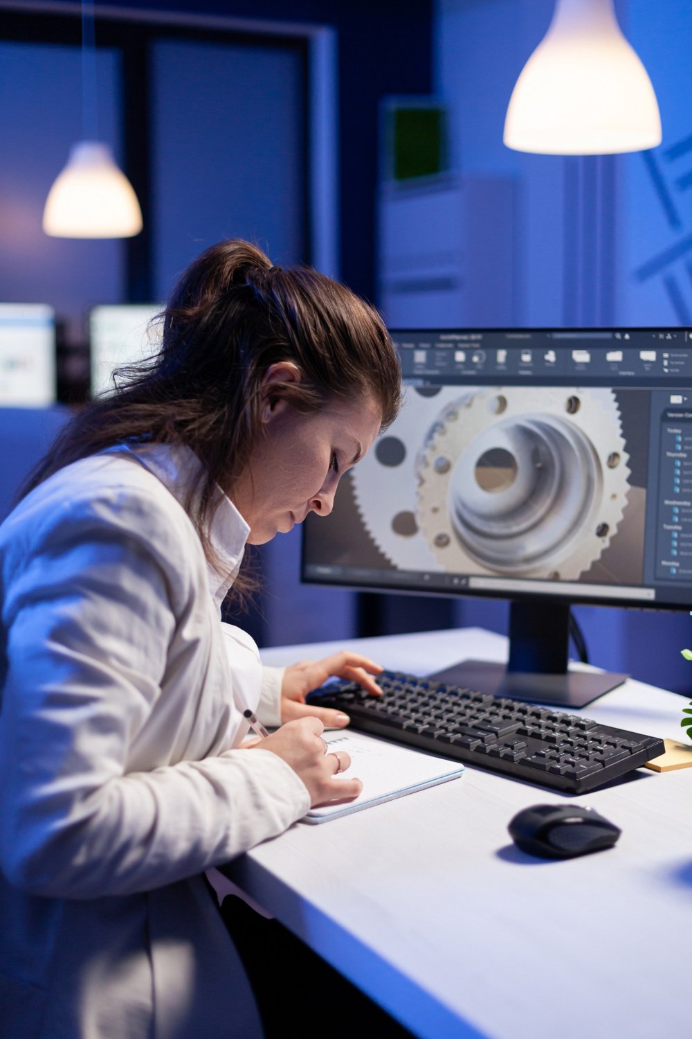 mujer-ingeniero-arquitecto-que-trabaja-moderno-programa-cad-sentados-frente-al-escritorio-oficina-negocios-puesta-marcha